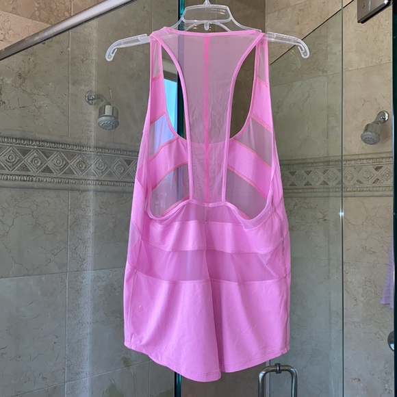 Lululemon pink mesh tank - Picture 2 of 4